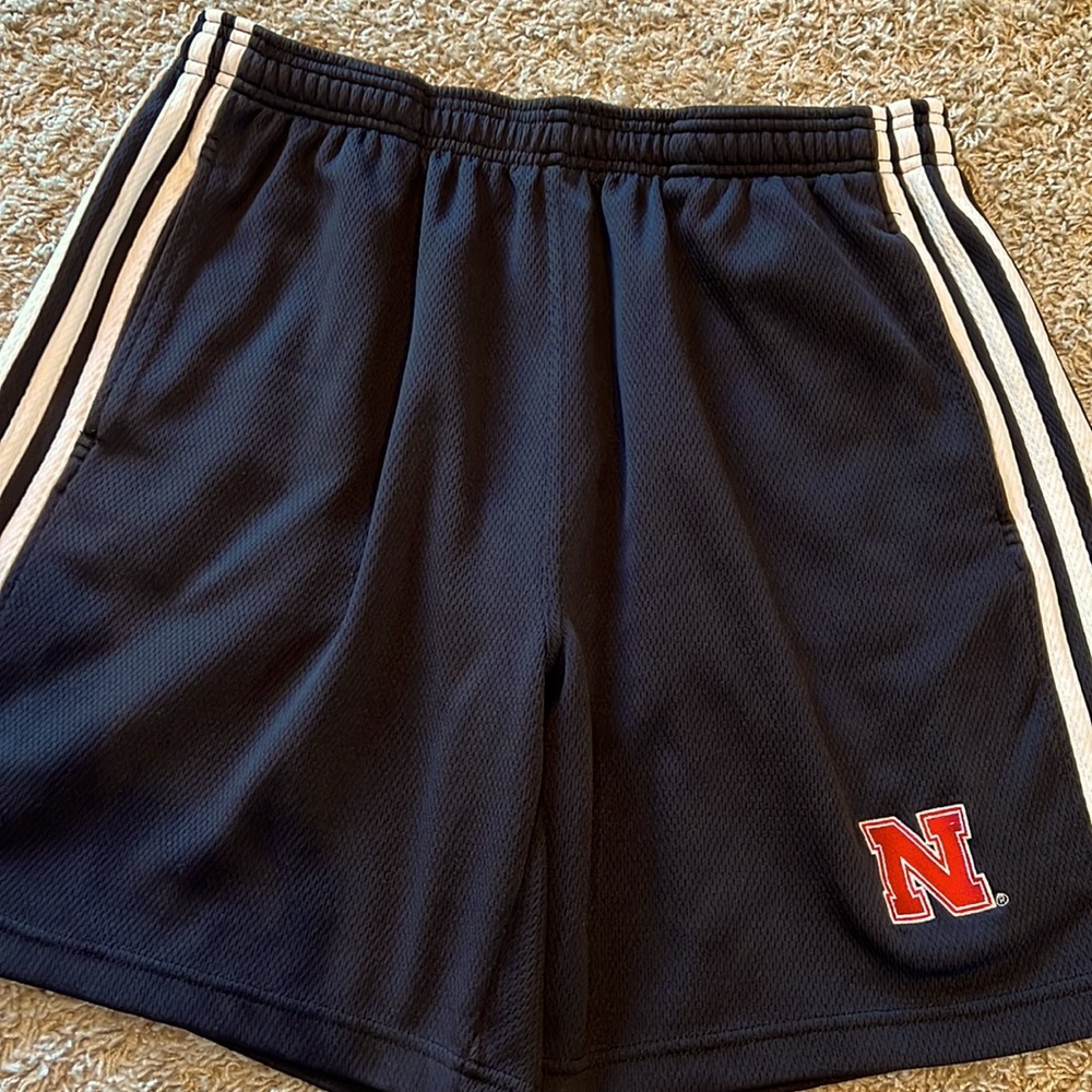 Mens adidas shorts Nebraska